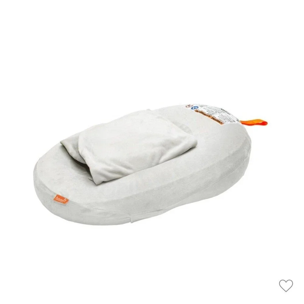 Boon Puff+ Inflatable Baby Bather Infant Bathtub With Microfleece Cover Grey NIB